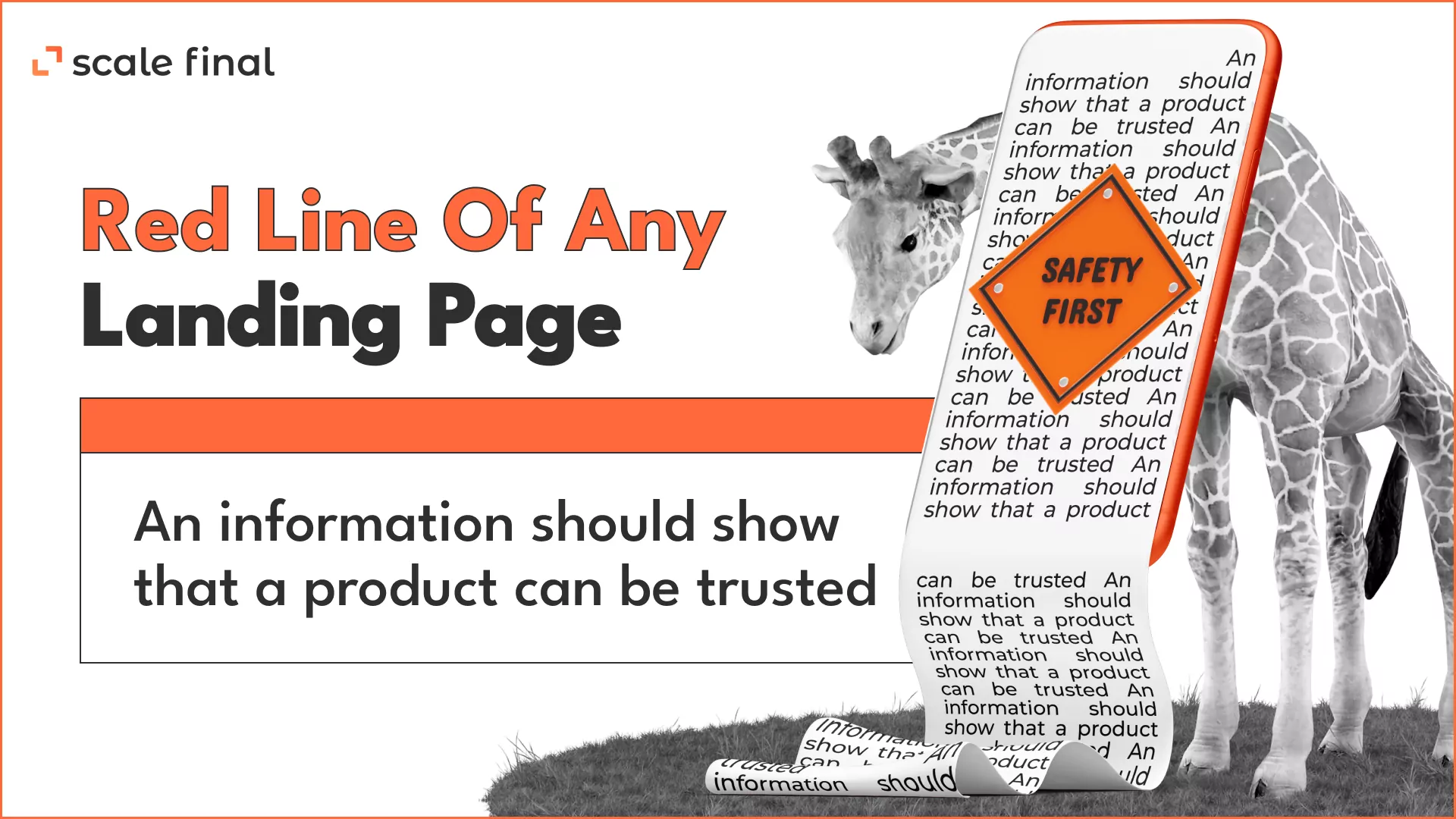 Red line of any landing page