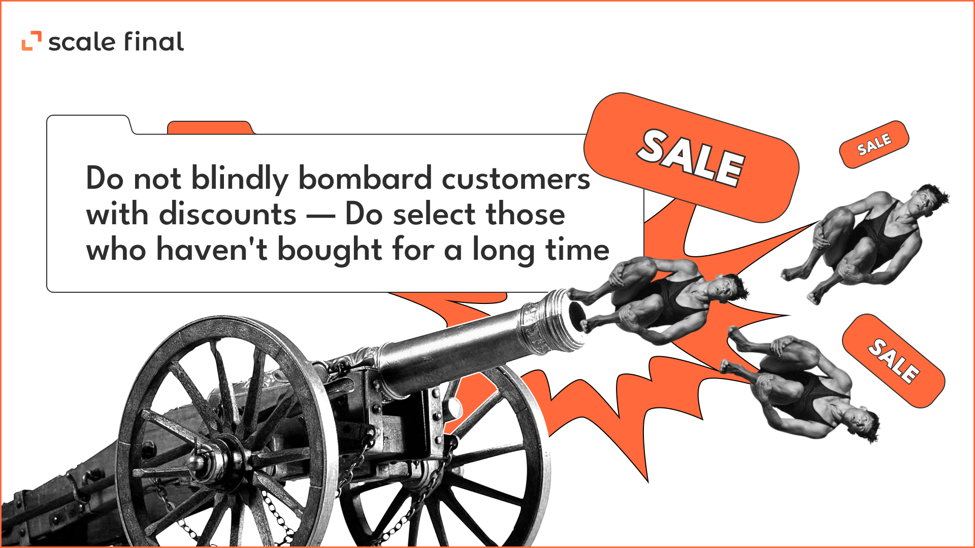 Do not blindly bombard customers with discounts 
Do select those who haven't bought for a long time