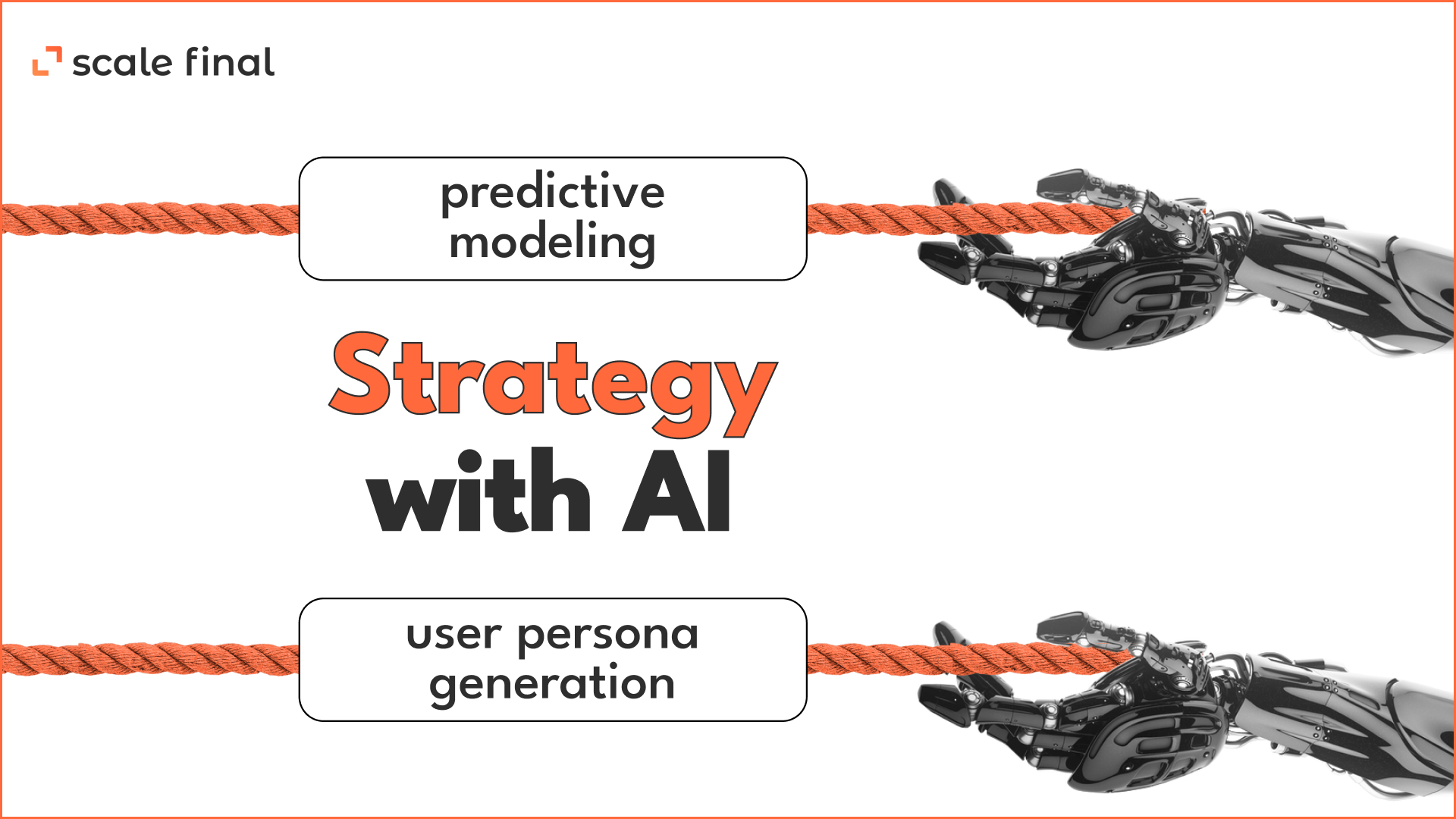 Strategy with AI predictive modeling user persona generation 