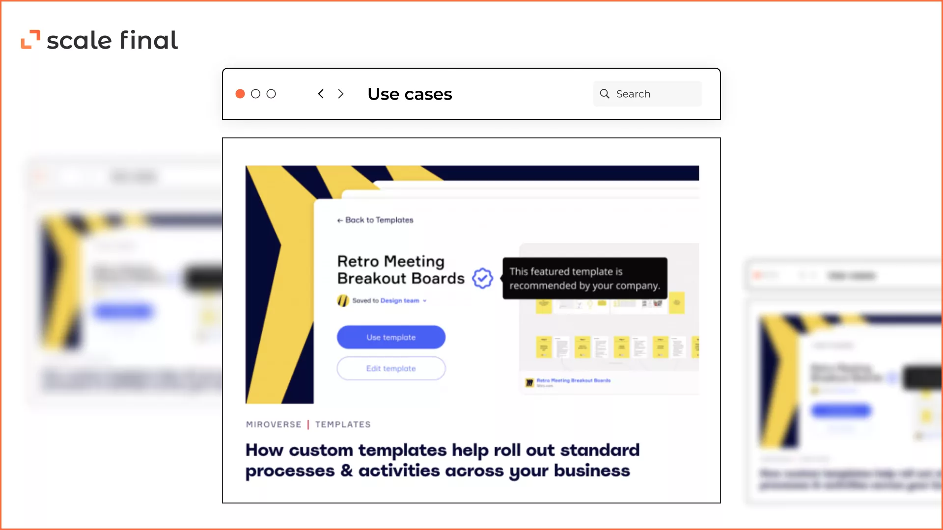 Miro blog. Use cases content strategy