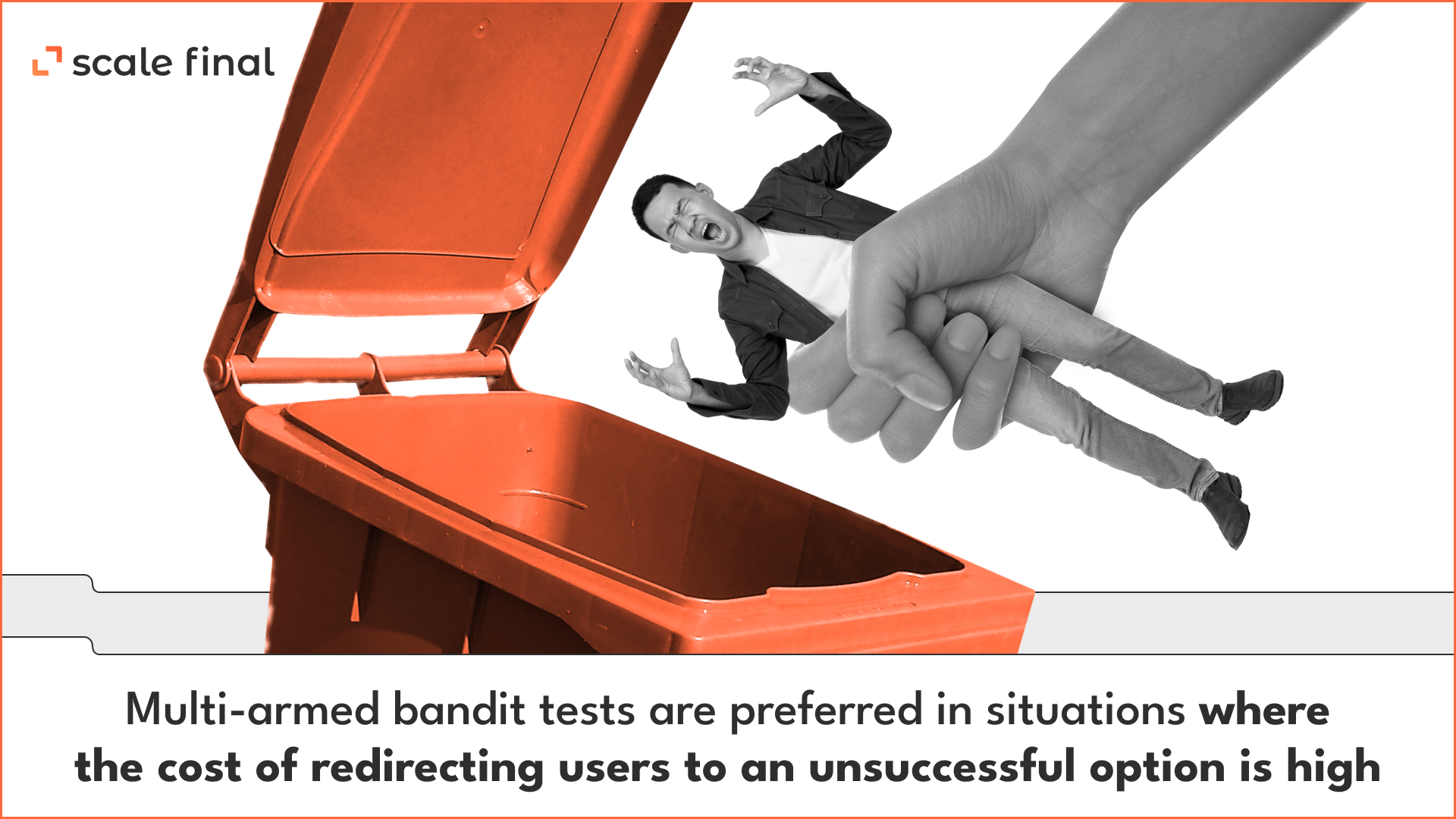 Multi-armed bandit tests are preferred in situations where the cost of redirecting users to an unsuccessful option is high.