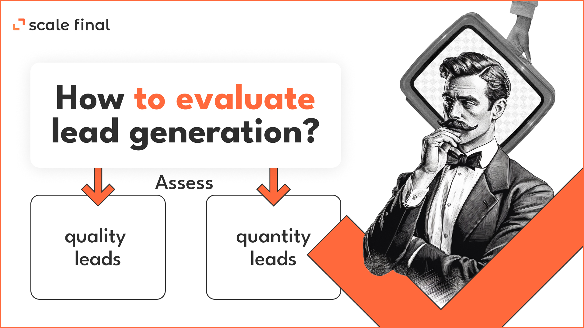 How to evaluate lead generation?
Assess
 quality and quantity leads
