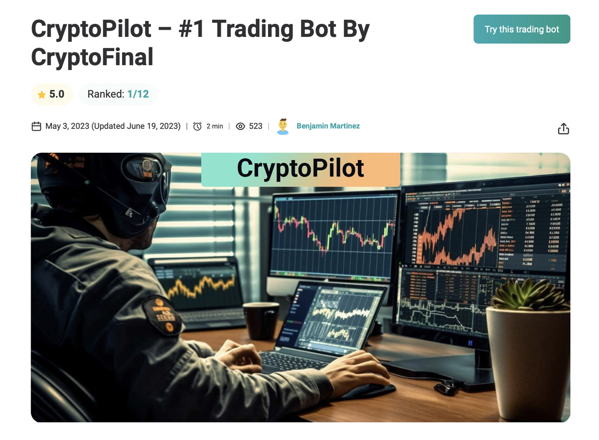 CryptoPilot #1 Trading Bot by CryptoFinal
