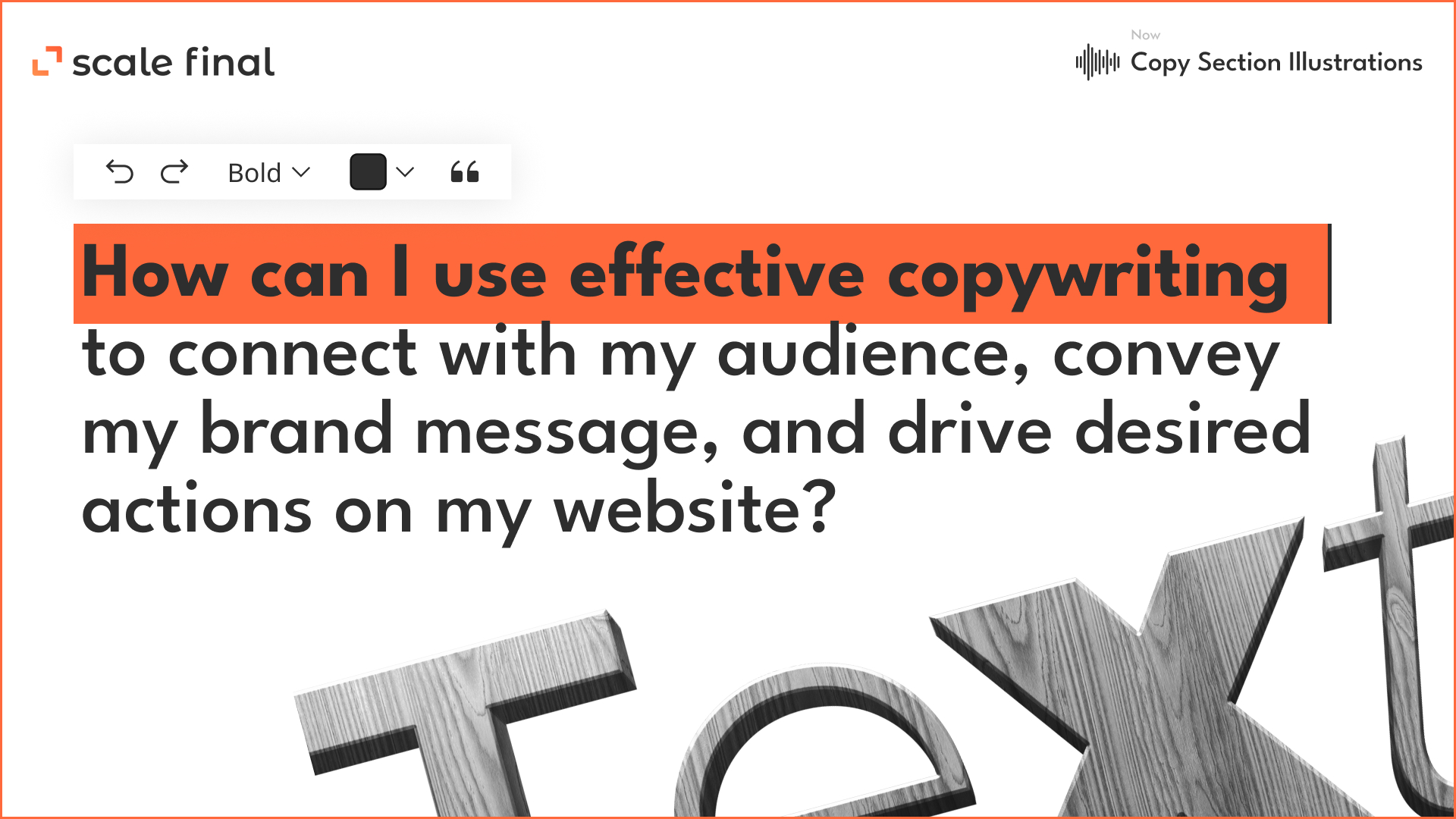 How can I use effective copywriting to connect with my audience, convey my brand message, and drive desired actions on my website?