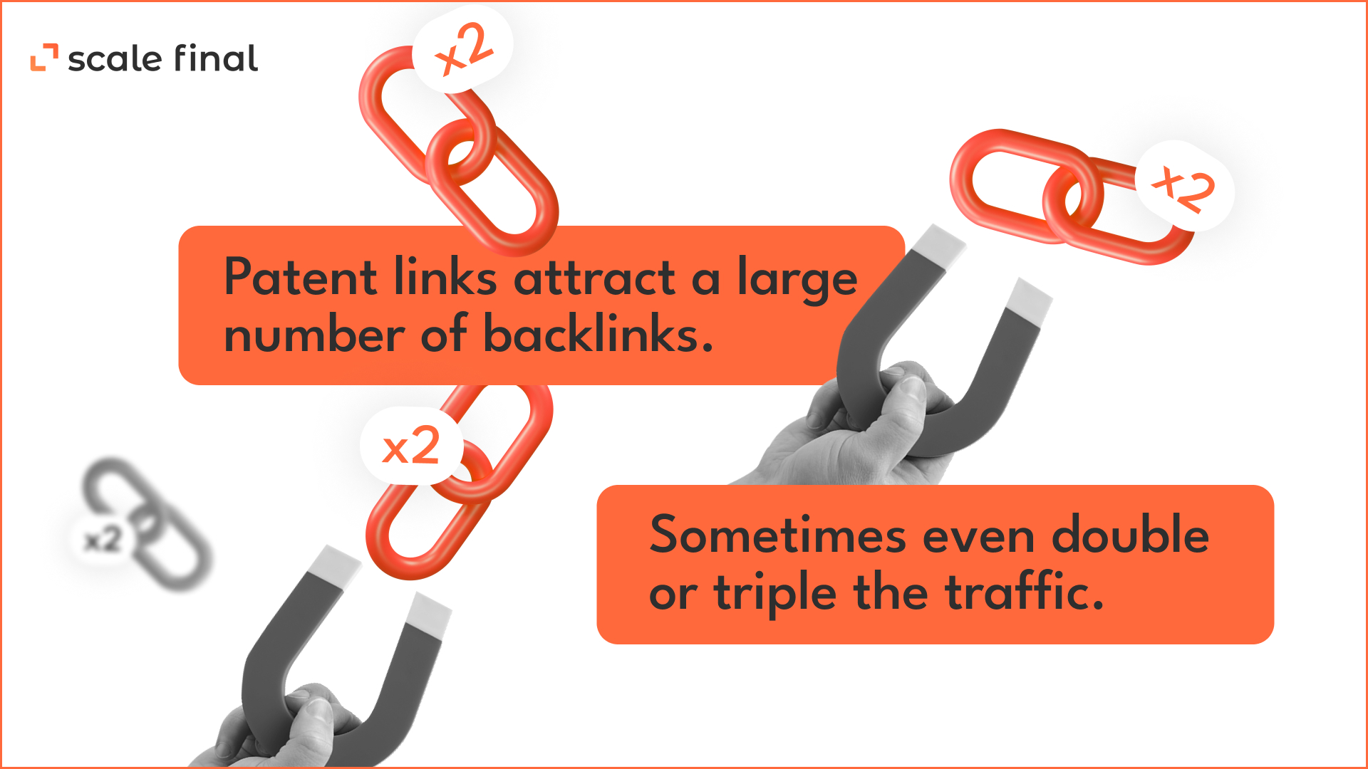 Patent links attract a large number of backlinks. Sometimes even double or triple the traffic.